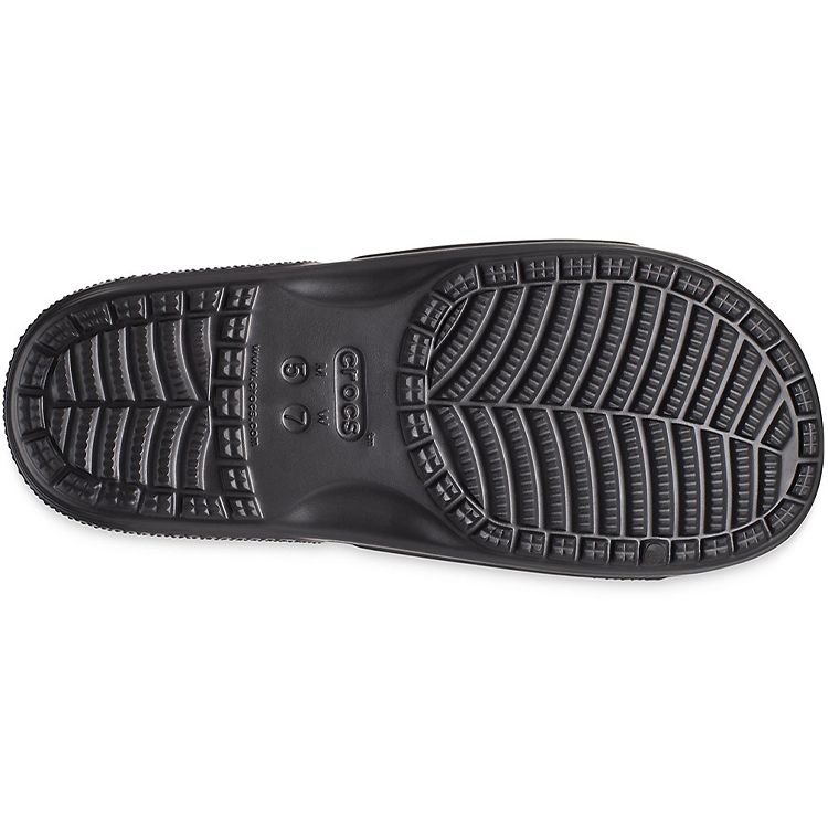 Crocs Classic Fur Sure Plush Simple Casual Slide Sandals Women Sandals Black 207406-001