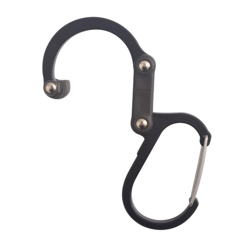 360 Degree Rotatable Aluminum Alloy Carabiner Hook Hammock Swivel Clip Hook Hiking Camping Tent Hook Pet Safety Buckle