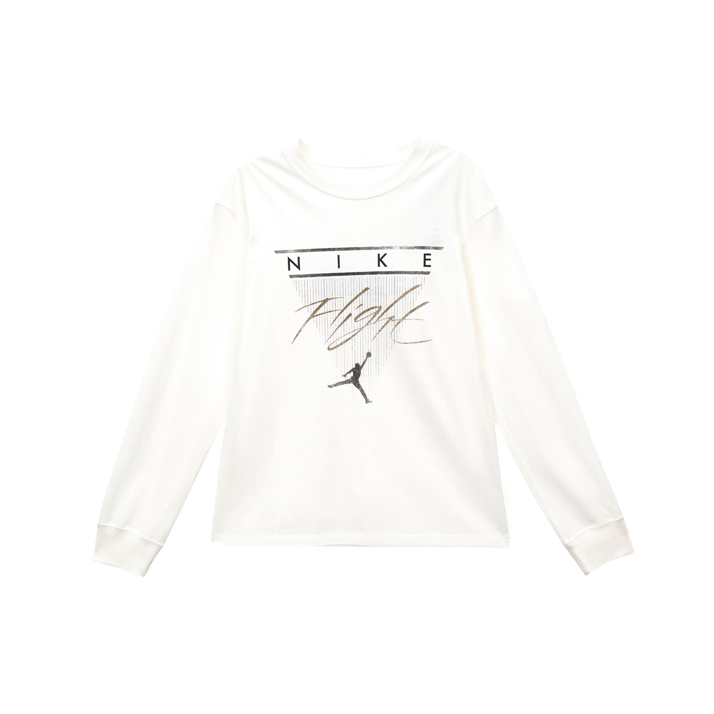 

Свободная повседневная футболка с длинным рукавом с принтом Jordan Alphabet, женские топы белого цвета FD7206-133 M