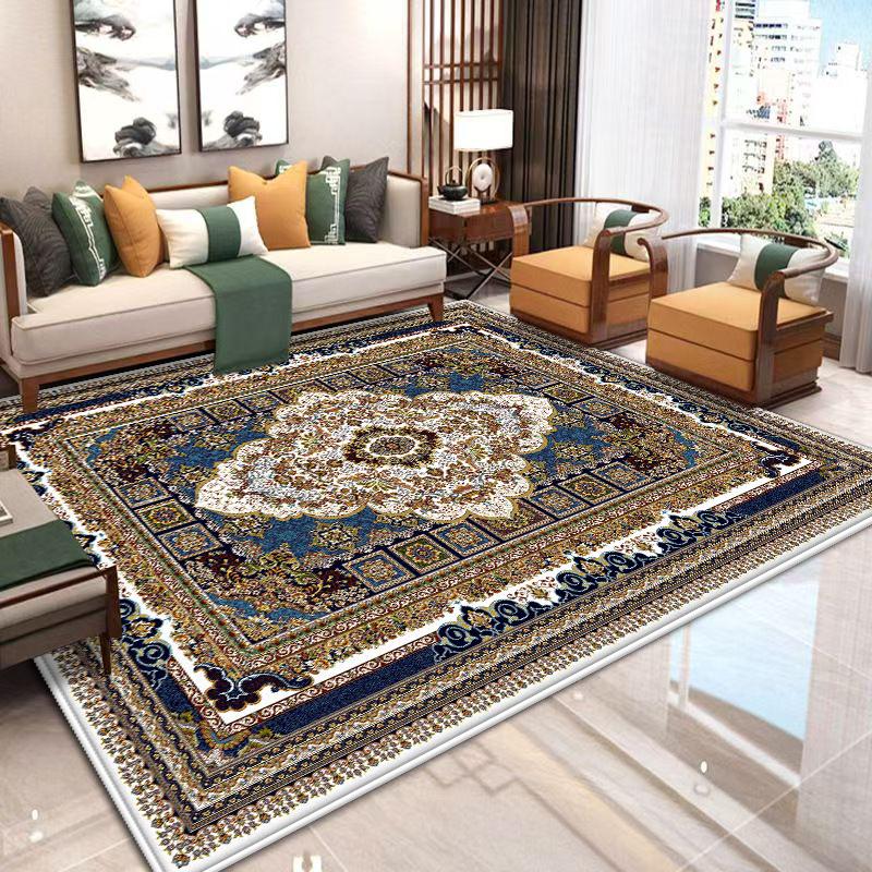 Non-slip Large Living Room Rug Persian Style Home Carpet Soft Bedroom Decoration Carpets Easy Clean Entrance Door Mat Washable