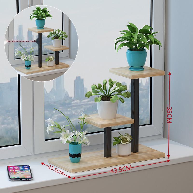 Εσωτερική Πολυεπίπεδη Σιδερένια Βάση Λουλουδιών για Σαλόνι και Μπαλκόνι