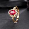 Popular Pigeon Blood Ruby Ring Fashion Accessory Ins Hot Selling RUBBY RING