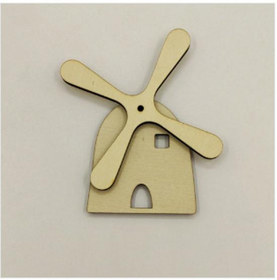 Hand-Painted DIY Busy Board: Educational Wooden Gears & Clock Ornament for Teaching and Decoration