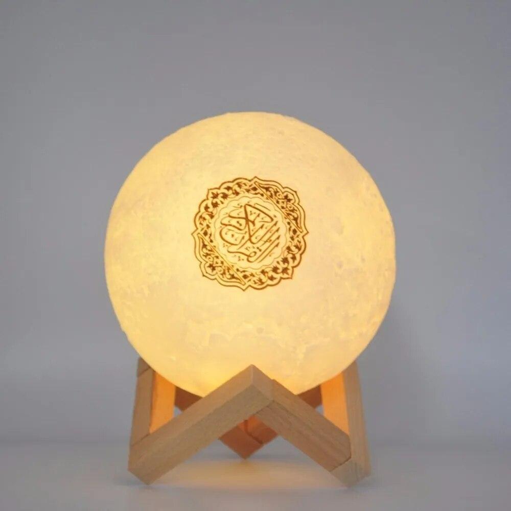APP-Funktion Koran Drahtloser Bluetooth-Lautsprecher LED-Touch-Nachtlicht Mondlampe Coran Musulman Koran-Spieler Veilleuse Coranique