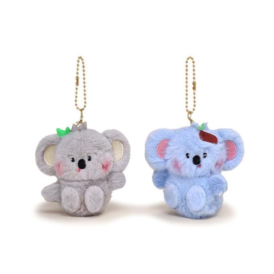 2 Piezas Llavero Fuerte Adsorción Magnética Diseño Koala Amuleto de Muñeco de Terciopelo Suave Llavero Bolsos Llaves Teléfono Colgante Portátil