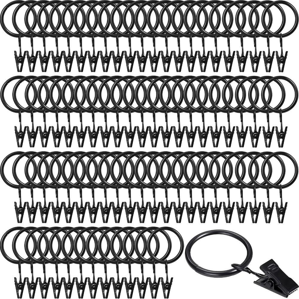 Metal Curtain Rings Heavy Duty Metal Curtain Clips Roman Circles  For Curtains Rods