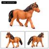 Oenux Grassland Wild Steed Farm Animal Small Horse Model Action Figures PVC Home Decoration Figurines Collection Toy Kid Gift
