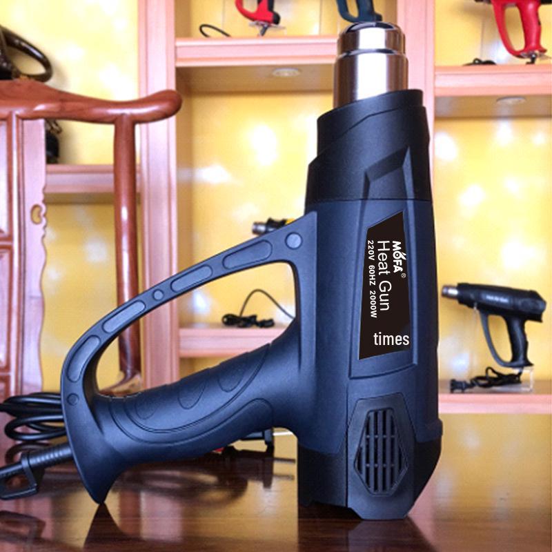 2000W Industrial Hot Air Gun with Stepless Temperature Control for Film Baking and Car Color Change