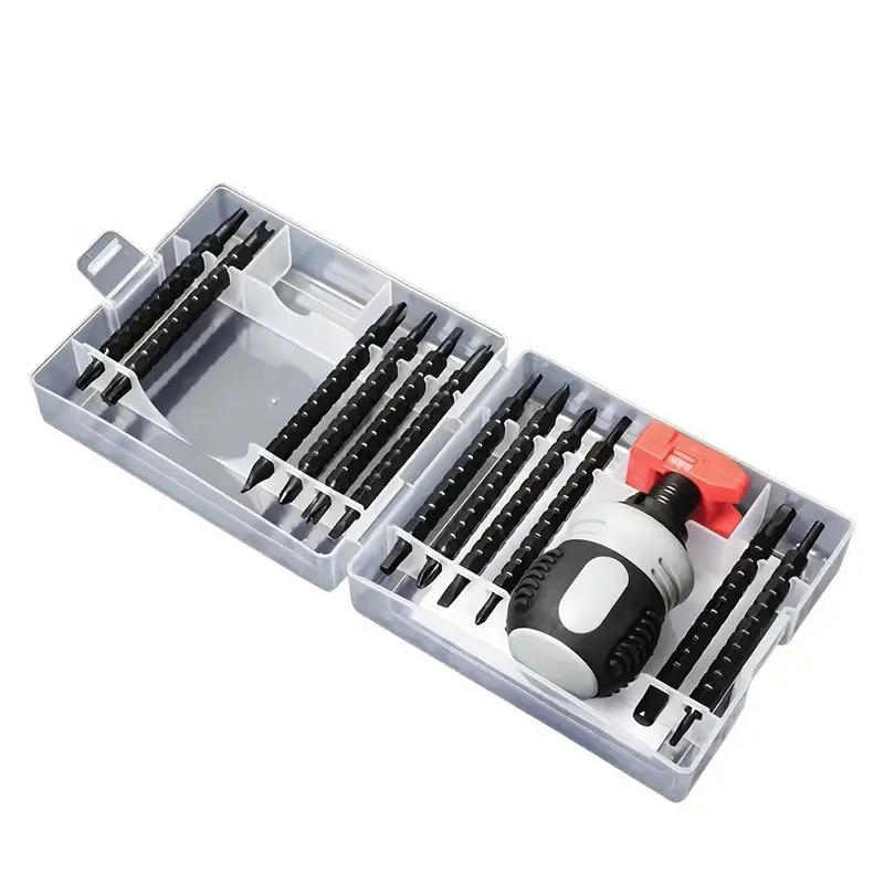 1 Sada Ráčnový šroubovák Sada Magnetický Dvouúčelový Bit Teleskopický Šroubovák Šetřící Práci Ruční Nástroj