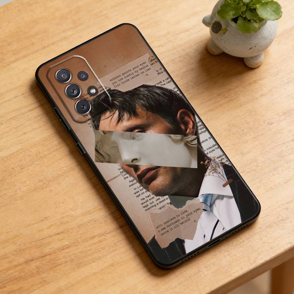 

W-Will Graham H-Hannibal Phone Case For Samsung Galaxy A73,21,22,32,71,53,52,51,80,5G Soft Black Cover Samsung a22 5g