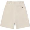 Vans Solid Color Mid Waist Straight Leg Cargo Shorts Women shorts Oatmeal VN0008YQ2N1
