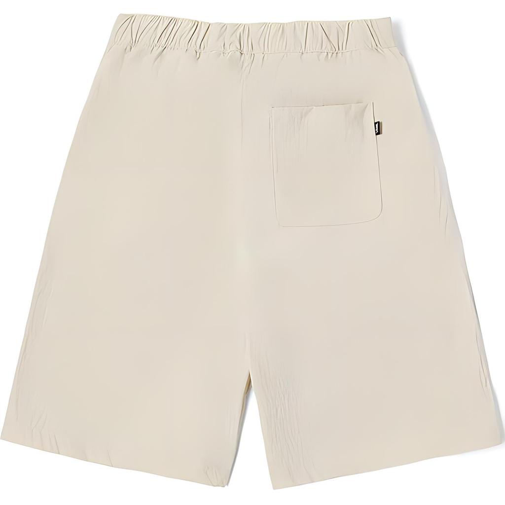 Vans Solid Color Mid Waist Straight Leg Cargo Shorts Women shorts Oatmeal VN0008YQ2N1