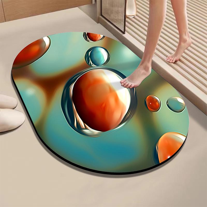 Diatom Absorbent Quick-Dry Non-Slip Bathroom Floor Mat