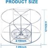 Acrylic Rotating Pen Holder for Desk, 360 Degree Clear Pencil Holder Crayon Organizers for Kids, 6 Compartments Marker Organizer for Office, Art