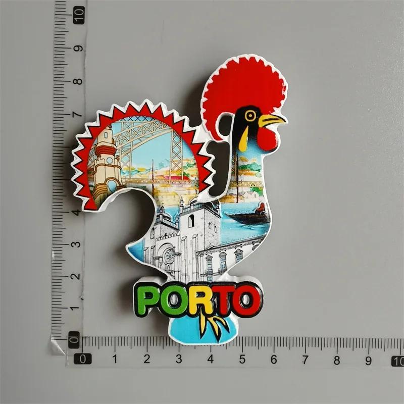 Portugal Lisbon Fridge Magnets Tourist Souvenir Resin Magnetic Refrigerator Stickers Home Decor Collection Gifts for Friends