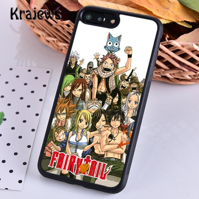 

Чехол для телефона Krajews с рисунком «Хвост феи» в стиле аниме для iPhone 14 5 6s 7 8 plus X XR XS 11 12 13 pro max Samsung S21 S22ultra Plus iPhone 6plus