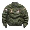 Men's MA1 Air Force Flight Jacket: Spring/Autumn Baseball Collar Workwear Coat