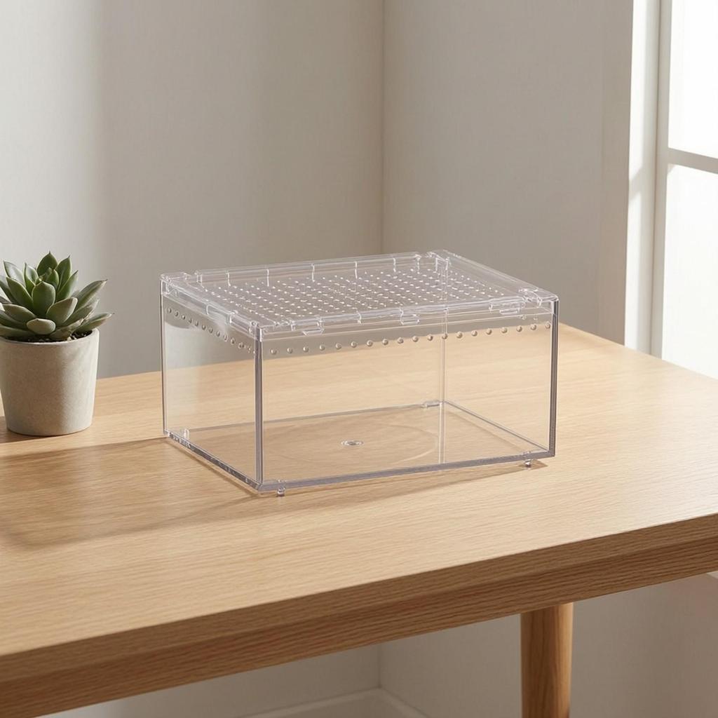 Leichtes Wirbellosenterrarium mit belüftetem Deckel, vielseitig