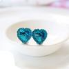 Heart Rhinestone Kids Girls Fashion Ear Clips Jewelry No Pierced Earrings Gift
