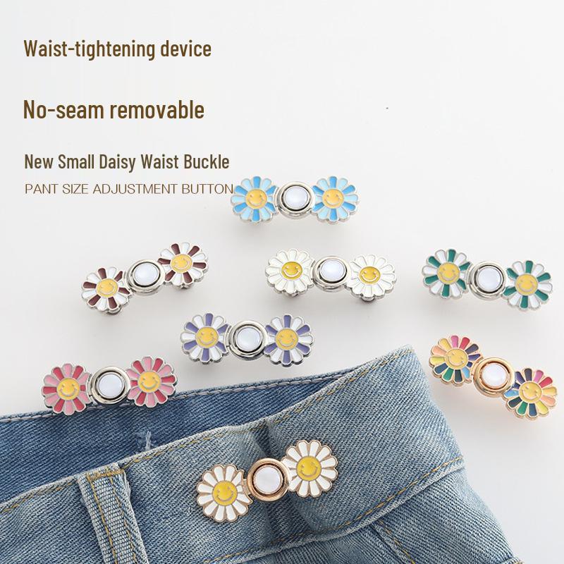 Daisy Waist-Cinching Detachable Buckle: Flatten & Reduce Large Waist Jeans Size