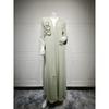 New Middle East Robe Patchwork Applique Dubai Elegant Cardigan Dress Decal Cardigan Robe