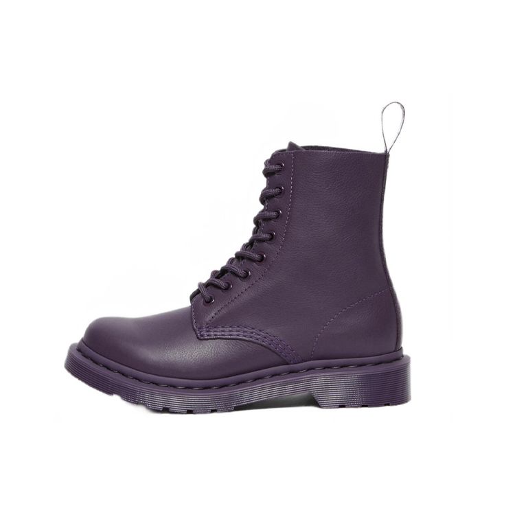 Dr. Martens 1460 Leather Round Toe Lace-Up Short Boots Women boots Purple 27581628