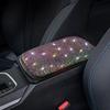 Bling Car Armrest Cover Auto Center Console Protective Cover Crystal Rhinestone Arm Rest Cushion Pad Car Accessories for Women