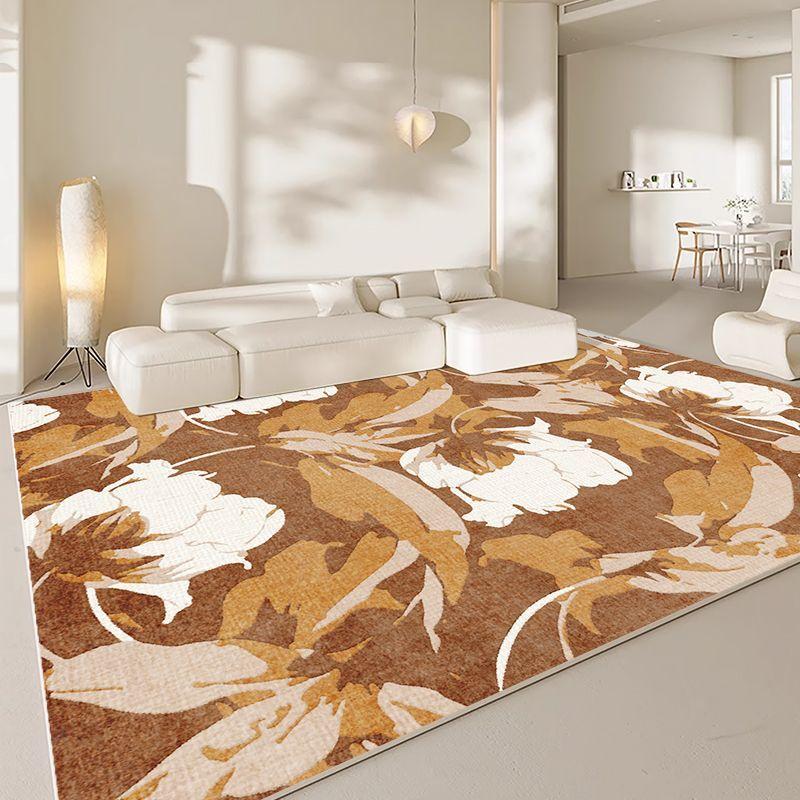 

Классический винтажный ковер с цветочным рисунком - Мягкий полиэстер, Идеально подходит для гостиной, спальни, кабинета, сада или балкона, Ковры для гостиной 120*160cm