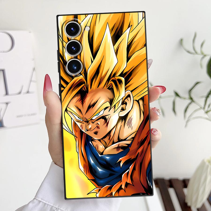 

D-ragonS B-allS Goku Funda Phone Cover Case for Samsung Galaxy S25 S23 FE Note 20 9 10 S21 S20 S9 S25Edge S24 Plus S22 Galaxy S9