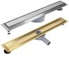 Modern Bathroom Hotel Rectangle Design Matte Black Stainless Steel Linear Shower Drainer Insert Invisible Square Floor Drain