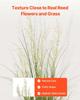 Artificial Grass Plant, 1194mm Reed Flower Grass In Pot, Premium PVC Faux Fake Greenery Shrubs Plant for Indoor Outdoor House Home Garden Office Room