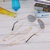 Eyeglasses Cord Alloy Anti-Slip Strap Rope Glasses Chain With Rood Decoration