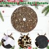Christmas Tree Skirt Decorations Round Tree Base Home Farmhouses Office Decors