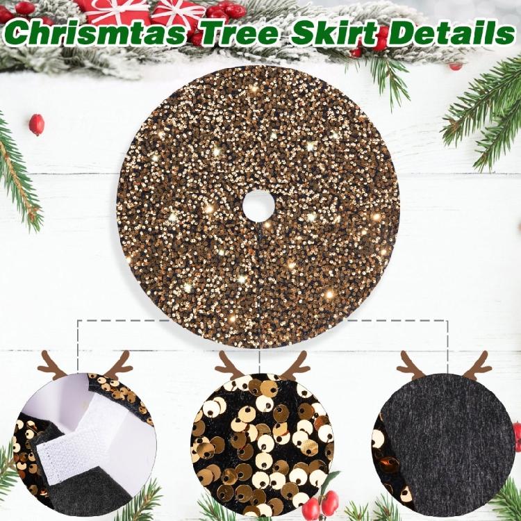 Christmas Tree Skirt Decorations Round Tree Base Home Farmhouses Office Decors