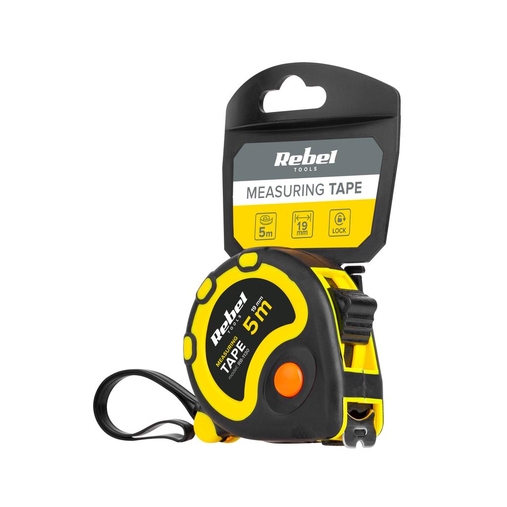 Steel tape measure 5 m 19 mm