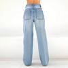 Women's Solid Color Casual Fashion Pants, Solid Color Versatile Slim Fit Jeans