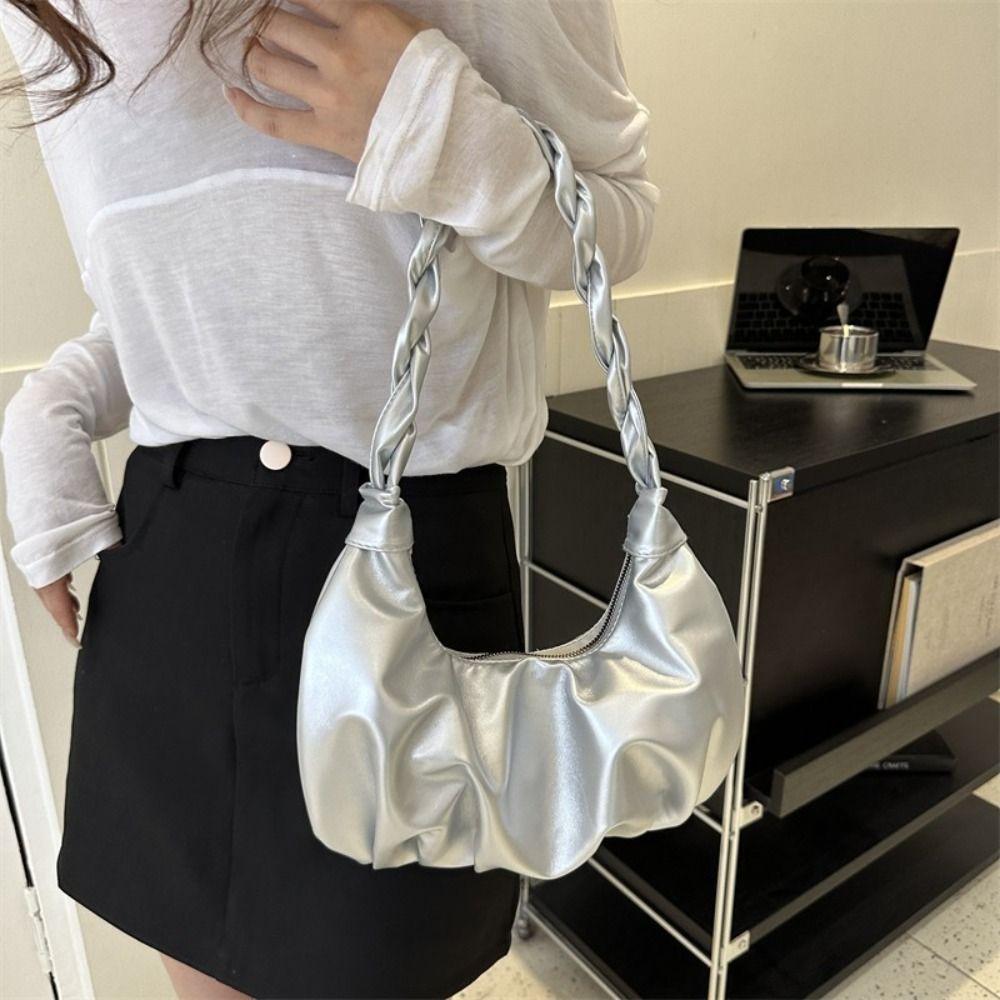 Korean Style Cloud Shoulder Bag Sweet Handbag Casual Underarm Bag  Girls