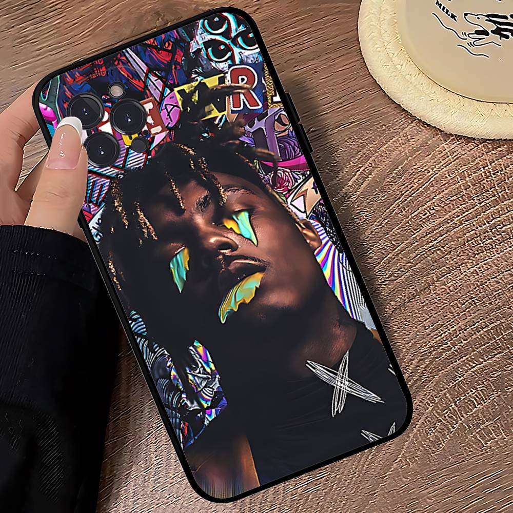 

Rapper J-Juice Wrld Phone Case For IPhone 17 16 15 14 13 12 11 Pro Max Plus Mini Soft Black Cover iPhone 15 pro