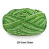 Aou Ou 5-Strand Variegated Milk Cotton Yarn Ball, Floral Medium-Thick, for Baby Scarves and Slippers.