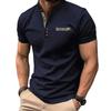 Summer New Men's Casual Stand Collar Short Sleeve Shirt Collar