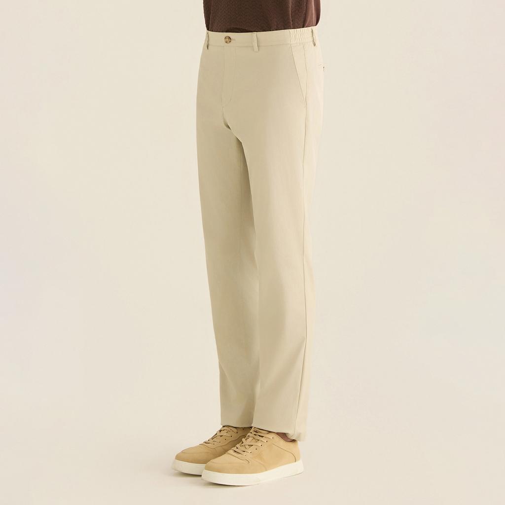 FERRAROMILANO Cotton Blend Twill Chino Pants L/Beige (Am0Gbpc25151)