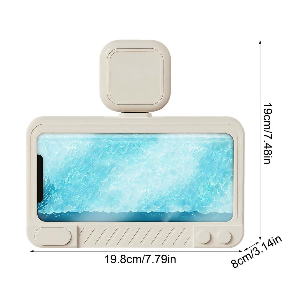 

Shower Phone Holder Waterproof 360 Rotation Suction Phone Holder with Speaker Wall Shower Smartphone Mount for Bathroom Kitchen
