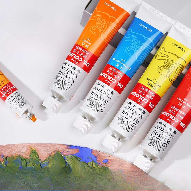 45/170ML White Single Aluminum Tube Oil Paint for Art Students and Painters