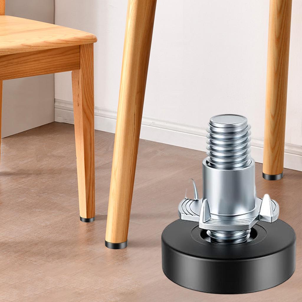 Thread Adjustable Furniture Levelers Screw Heavy Duty Non-Slip Table Chair Leveling Leg Cabinet Sofa Leveling Foot Screws Pads