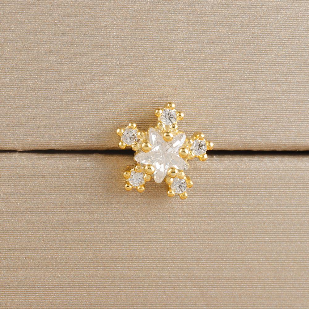 Pearl Flower Bee Zircon Earrings with Stainless Steel Needle