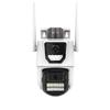 ICSEE 8MP Dual-Lens Wireless Outdoor HD Security Camera with Mobile Remote and Alarm Function