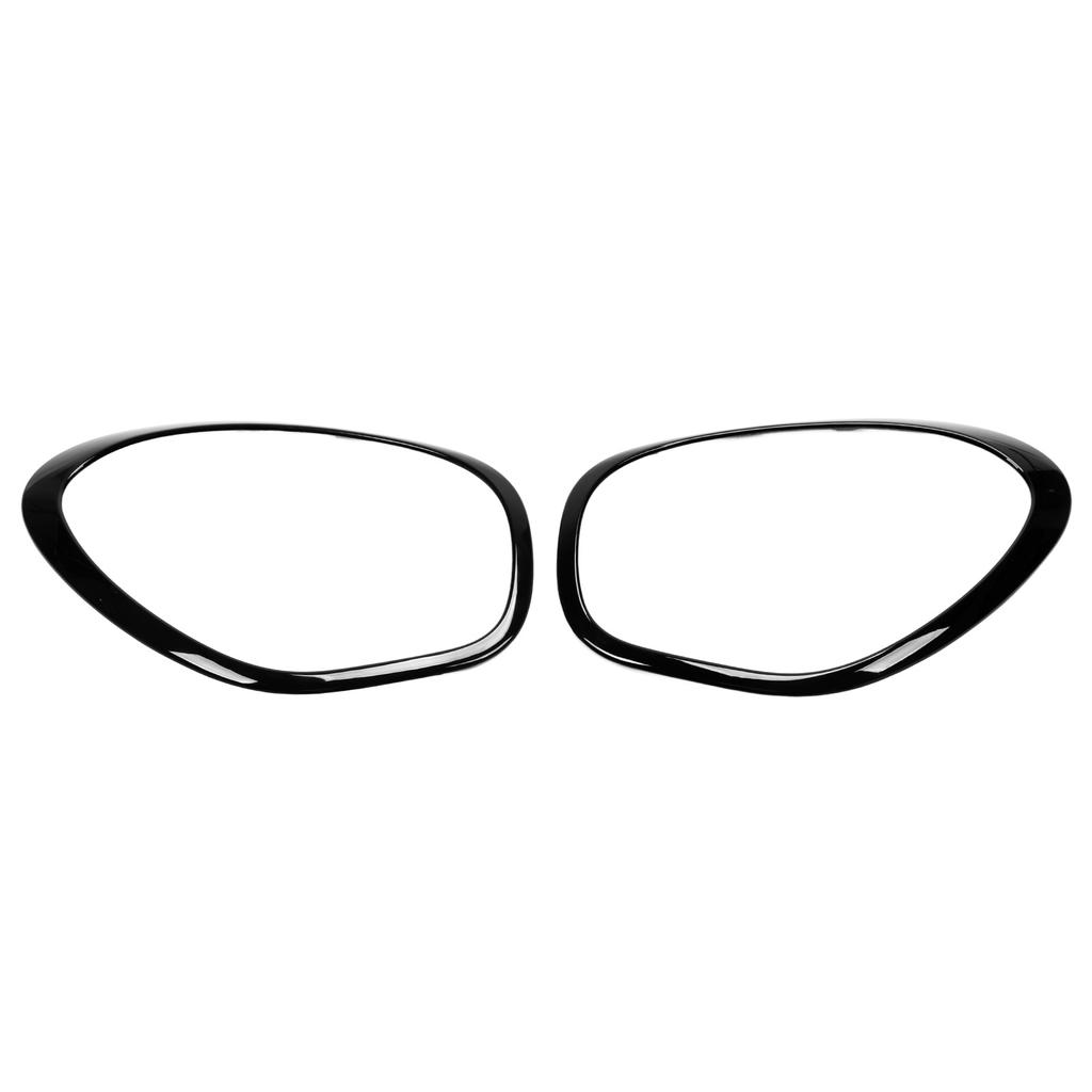 2pcs Gloss Black Headlight Ring Trim Left Right 51139801573 Replacement for Cooper R60 Countryman