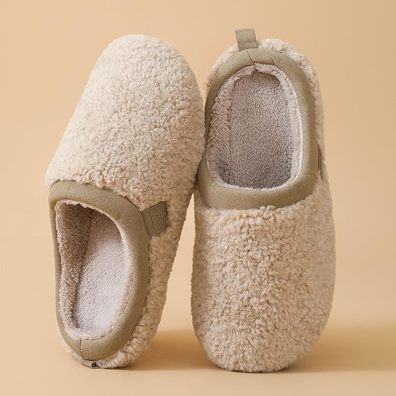 Fashion Crestar Winter Fuzzy Slippers For Women Soft Cozy Indoor Plush Flat Shoes Warm Fur Fuzzy Slides Slip On Furry Cotton Slippers