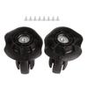 A Pair A65 Black Suitcase Mute Wheel Universal Luggage Replacement Outdoor Supplies