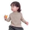 Kids Thermal Long Sleeve Base Layer Top Soft Brushed Fabric Solid Color Crew Neck Winter